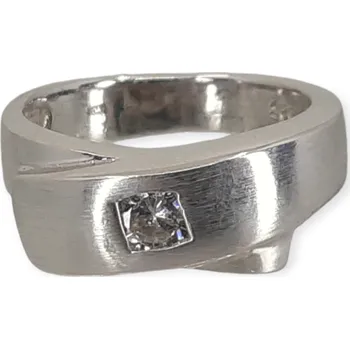 Prsten Dámský stříbrný prsten Meki 3160 s kubickým zirkonem Velikost prstenu: 49/15,6