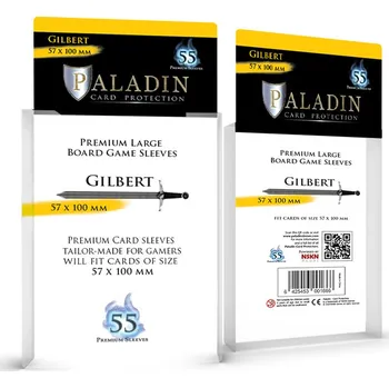 Příslušenství k deskovým hrám Board&Dice Obaly na karty Paladin: Gilbert (57x100mm) 55 ks