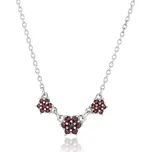 Český Granát Jan Kos jewellery Stříbrný řetízek s přívěskem 32107791