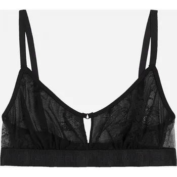 Podprsenka SPODNÍ PRÁDLO KARL LAGERFELD KEYHOLE LACE BRALETTE BLACK7