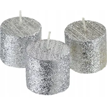 Svíčka Dekorativní parafinová svíčka Dommio 3 ks