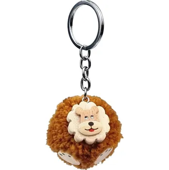 2Kids Toys Dřevěná klíčenka pompon Lev