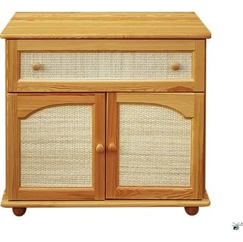 Komoda Komoda 96 - masiv borovice Odstín: Ořech