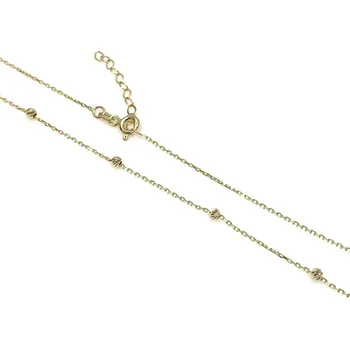 Náhrdelník Diante Zlatý řetízek kuličky 59638389