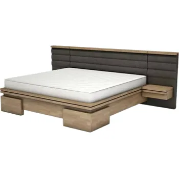 Postel Dřevěná postel Zenn 200x140 Dub Doprava ZDARMA.