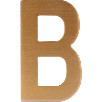 RN.75L.MD písmeno "B" 75mm měděné Měď