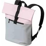 Meatfly batoh Timothy Light Grey / Pink | Šedá | Objem 12 L