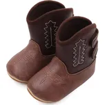 Dětské kovbojské kozačky Barva: Hnědá, Velikost: 13