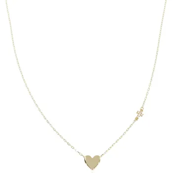 Řetízek Zlatnictví Helios Zlatý náhrdelník s vloženým srdíčkem