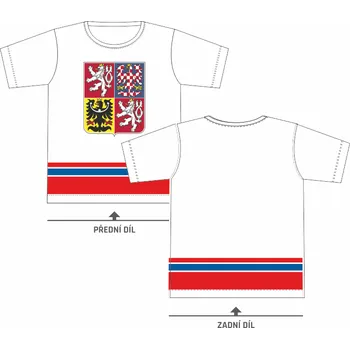 ON-DESIGN Dres s českým znakem Velikost: S, Barva: bílá