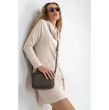 Dámské šaty FUNK´N´SOUL Funk'n'Soul dámské semišové šaty béžové Velikost: L