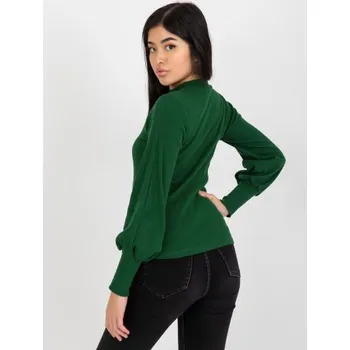 Dámská halenka Dámská halenka pruhovaná RUE PARIS tmavě zelená