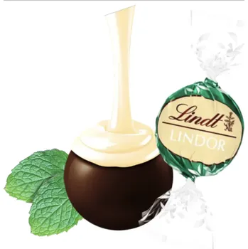 Čokoláda Lindt pralinky 70% dark mint vážená 100g