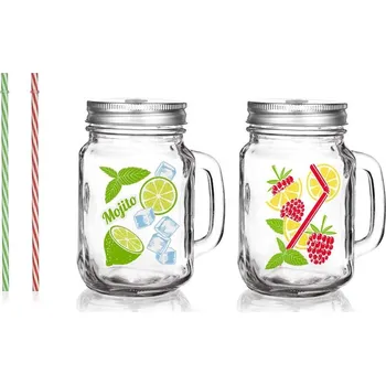 BANQUET Hrnek skleněný MADEIRA 450 ml, assort