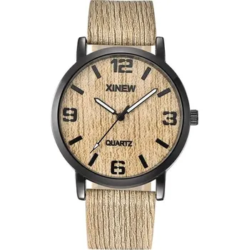 Hodinky Dámské hodinky s dřevěným vzorem - M