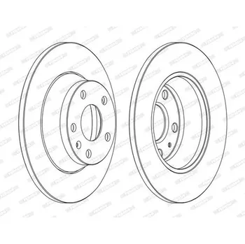 Auto-moto Brzdový kotouč FERODO DDF1848C