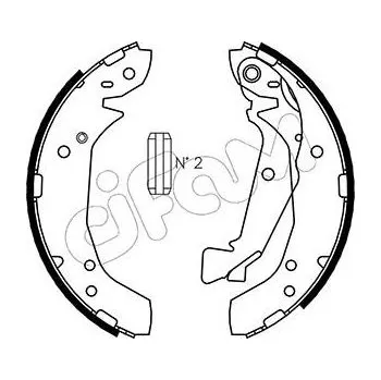 Auto-moto Sada brzdových čelistí CIFAM 153-175