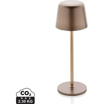 Lampička USB dobíjitelná stolní lampa Zenic z RCS recykl. plastu - Bronz, Firemní dárkové předměty s vlastním potiskem