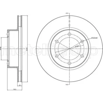 Auto-moto Brzdový kotouč CIFAM 800-1064C