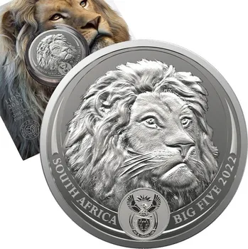 South African Mint Big Five II stříbrná mince 1oz 2022 Lion