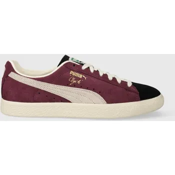 Pánská obuv Semišové tenisky Puma Clyde OG, 46, burgundské, 83X