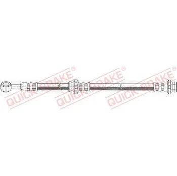 Brzdový systém Brzdová hadice QUICK BRAKE 58.969