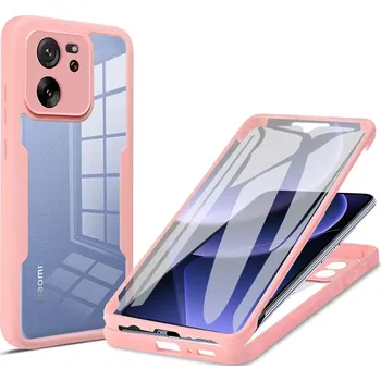 Pouzdro na mobilní telefon Pouzdro Xiaomi 13T / 13T Pro Techsuit - ColorVerse 360 Series + ochrana obrazovky, růžové