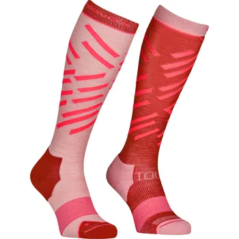 Pánské ponožky Dámské Ponožky Ortovox Ski Tour Long Socks Women's Barva: Sunset Orange, Velikost: 35-38 EU