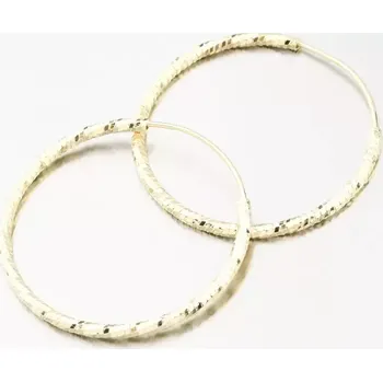 Náušnice Dámské náušnice stříbro 925 kruhy v barvě žlutého 30 mm PKL-2204