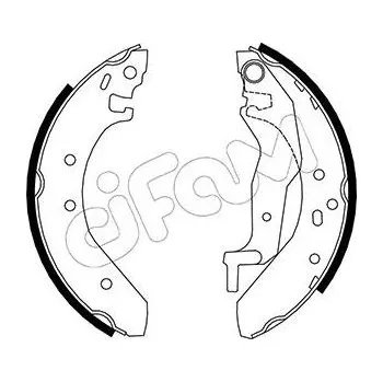 Brzdová čelist Sada brzdových čelistí CIFAM 153-006