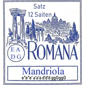 Struna pro kytaru a smyčcový nástroj Romana Struny pro Mandriolu12-strunná sada 31874