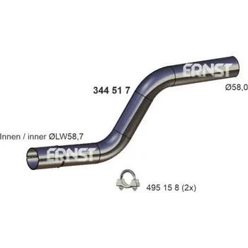 Výfuková trubka Výfuková trubka ERNST 344517