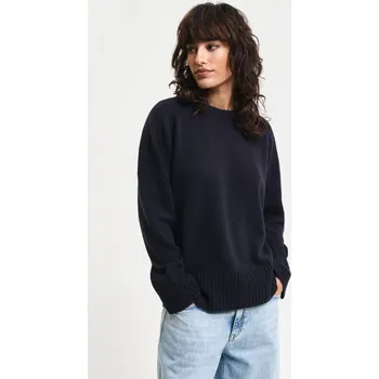 Dámský svetr SVETR GANT CASHMERE C-NECK EVENING BLUE