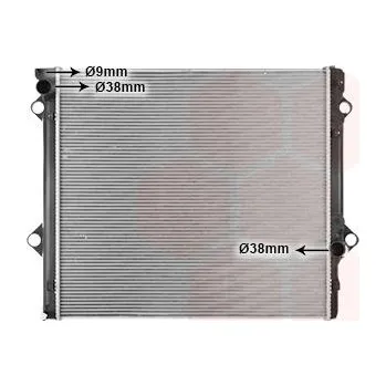 Motor automobilu Chladič, chlazení motoru VAN WEZEL 52012700