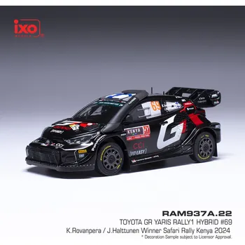 autíčko Toyota GR Yaris Rally1 - Safari Rally 2024 #69 Rovanperä - Halttunen 1:43 IXO