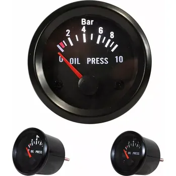 Budík Přídavný tlakoměr oleje - Youngtimer Rally - s LED podsvícením (JOM-21114V-2)