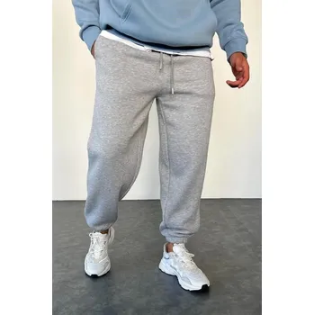 84184 Dewberry 3 Thread Mens Sweatpants-GREY dewberry šedá 2942255