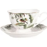 Clayre & Eef, Holandsko Clayre & Eef - Šálek bez podšálku TROPICAL BIRDS - Ø 15*7 cm / 0,22L