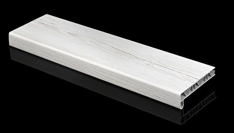 Plastové parapety PREMIUM Jilm bílý - novinka šířka 50mm
