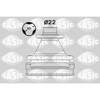 Manžeta ke kolu Sada měchů, hnací hřídel SASIC 1906012