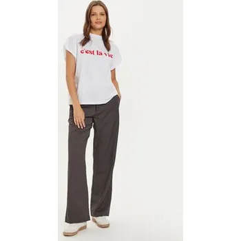 Pánská móda Noisy May T-Shirt 27030827 Bílá Oversize L