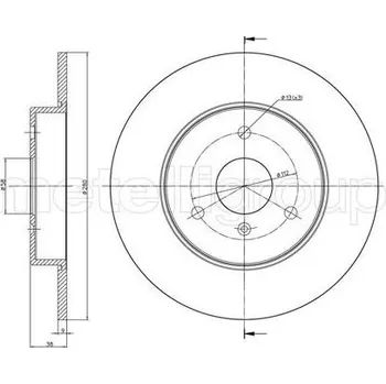 Brzdový kotouč Brzdový kotouč CIFAM 800-538C