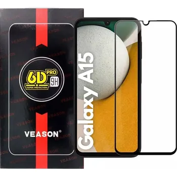 VEASON 6D PRO Full Glue tvrzené sklo Samsung Galaxy A15 4G / A15 5G, 5903396274787