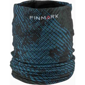 Šátek Multifunkční šátek Finmark MULTIFUNCTIONAL SCARF WITH FLEECE OS Černá, Modrá, Bílá