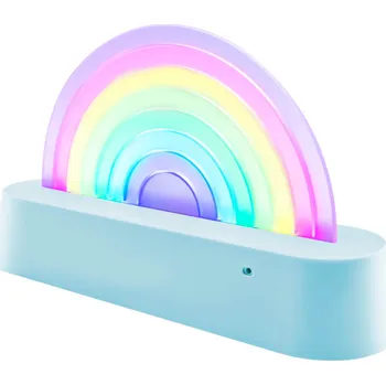 Dřevěná hračka Tančící lampa Duha modrá