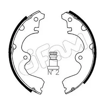 Auto-moto Sada brzdových čelistí CIFAM 153-425