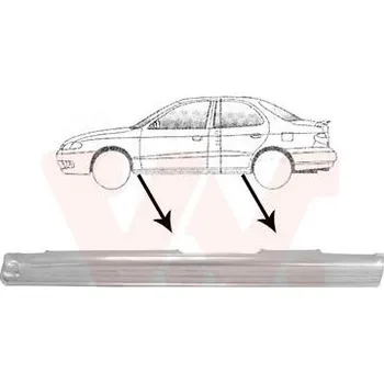 Prah karosérie Nástupní panel VAN WEZEL 8219103