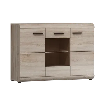 Komoda Komoda LINK v dubu sonoma 3D, 120&nbsp;x&nbsp;86&nbsp;x&nbsp;42&nbsp;cm