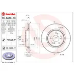 Brzdový kotouč BREMBO 09.A866.11
