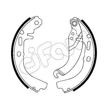 Brzdový systém Sada brzdových čelistí CIFAM 153-304